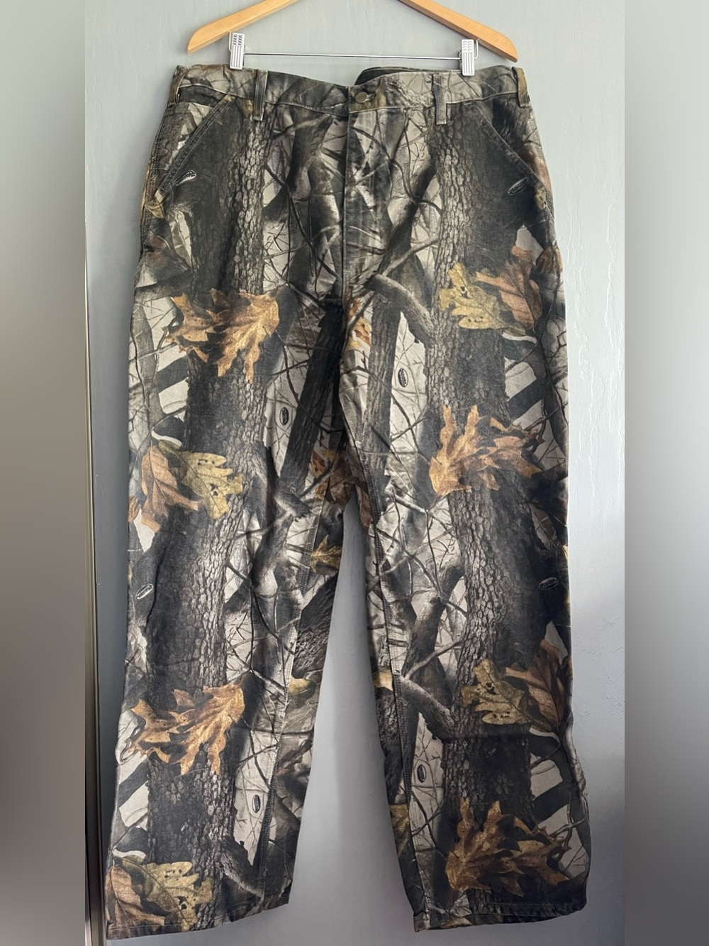 VTG Carhartt Realtree Hardwoods Camo B158 CMO Dungaree Fit Men’s Hunting Pants